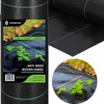 Springos agrotextilie 1,1 x 10 m zesílená AG0031 černá – Hledejceny.cz