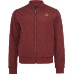 Urban Classics Diamond Quilt Nylon jacket burgundy – Zboží Mobilmania