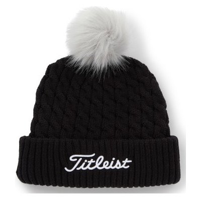 Titleist Cable Knit Pom Pom čepice Černá – Hledejceny.cz