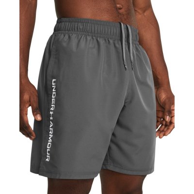 Under Armour Woven Wdmk Shorts Castlerock / White – Zboží Dáma