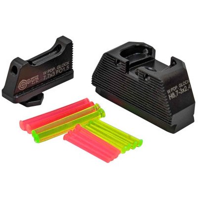 EvoArms Mířidla EVOSIGHT pro Walther PDP Glock muška světlovodná 7,7 mm hledí světlovodné 8,7 mm – Hledejceny.cz