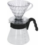 Hario V60-02 Pour Over Kit Plastic Black – Zboží Dáma