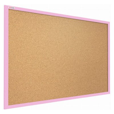 ALLboards Korková nástěnka v barevném dřevěném rámu 90 x 60 cm – Růžová – Hledejceny.cz