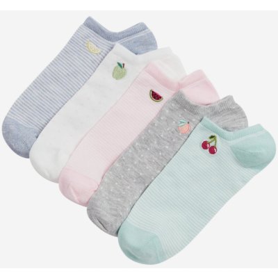 Marks & Spencer Sada pěti dámských nízkých ponožek Trainer Liners s motivem ovoce a technologií Sumptuously Soft