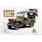 Italeri Model Kit auto Willys Jeep MB 1:24 – Zboží Dáma