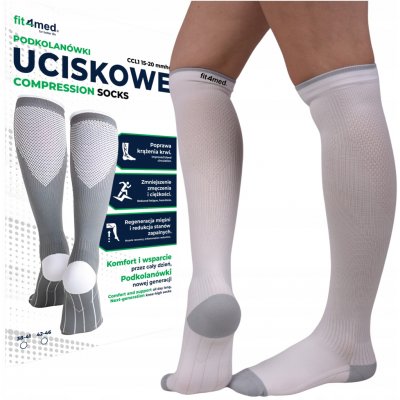Fit4Med Kompresní podkolenky bílé – Hledejceny.cz