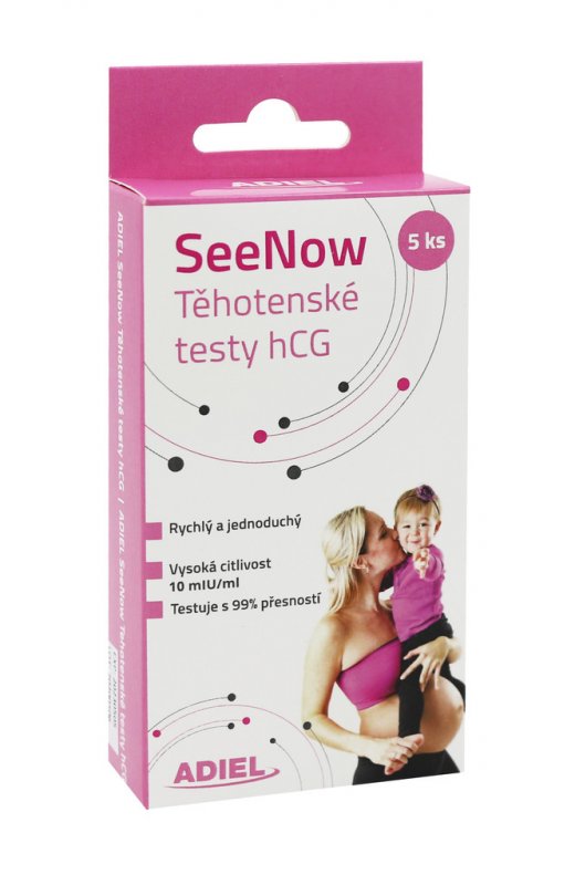 Adiel SeeNow těhotenské testy hCG 5 ks