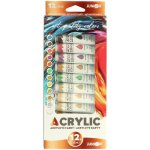 Junior akrylové barvy 12 ml sada 12 metalické barvy – Hledejceny.cz