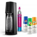 SodaStream Terra Black + Sirup Pepsi, Mirinda, 7UP 440 ml – Zboží Dáma