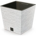 Prosperplast Květináč FURU SQUARE LOW ECO WOOD 29,5cm bílý – Sleviste.cz