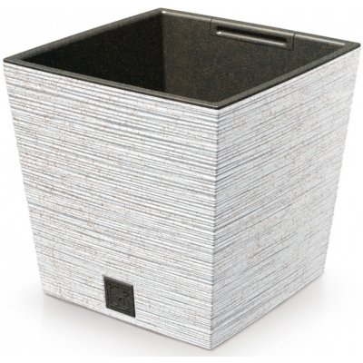 Prosperplast Květináč FURU SQUARE LOW ECO WOOD 29,5cm bílý – Sleviste.cz