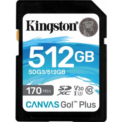 Kingston SDXC Class 10 512 GB SDG3/512GB – Zboží Mobilmania