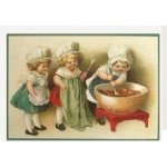 Vánoční pohlednice Kuchařky od Dům Vánoc – Sleviste.cz