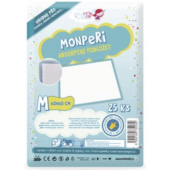 MonPeri absorpční podložky M 25 ks 60 x 60 cm