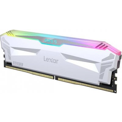 Lexar ARES DDR5 32GB (kit 2x16GB) UDIMM 6400MHz CL32 XMP 3.0 - RGB Heatsink bílá LD5EU016G-R6400GDWA