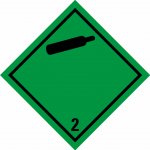 ADR třída 2.2 - Plyny nezápalné a nejedovaté samolepící vinylová fólie 100 x 100 mm – Zboží Dáma