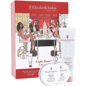 Elizabeth Arden Eight Hour Cream Denní krém Skin Protectant 50 ml + péče o rty Lip Protectant 2 x 14,6 ml dárková sada