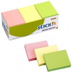 Samolepicí blok na poznámky STICKN 38 × 51 mm, neonové barvy, 3 × 4 × 100 listů, 21131 – Hledejceny.cz