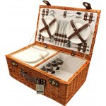 HOME ELEMENTS Piknikový koš pro 4 osoby 6394 rustikální – Zboží Dáma