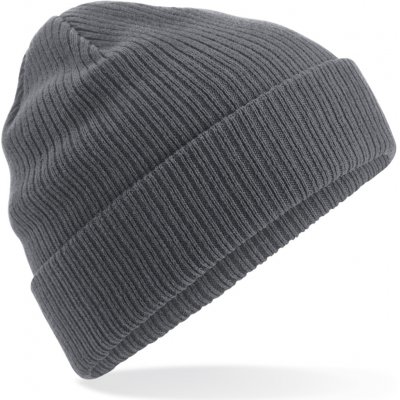 Beechfield zimní čepice beanie z organické bavlny šedá – Sleviste.cz