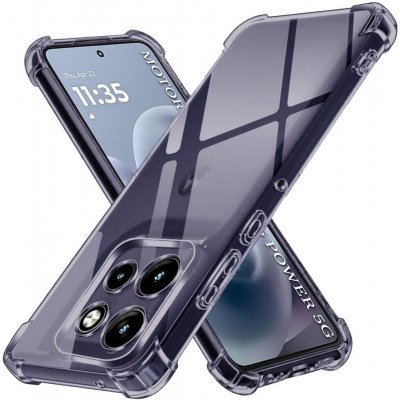 Techsuit Nárazuvzdorný průhledný silikon Motorola Moto G86 Power Smoke Black – Zboží Živě