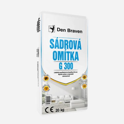 Den Braven - Sádrová omítka G300, pytel 5 kg, bílá, 00410GY od 109 Kč -  Heureka.cz