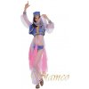 Karnevalový kostým břišní tanečnice modro-růžový