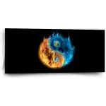 Sablio Obraz Ohnivé jin a jang - 110x50 cm – Hledejceny.cz