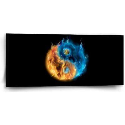 Sablio Obraz Ohnivé jin a jang - 110x50 cm – Hledejceny.cz