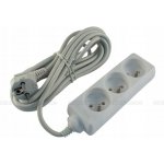 PremiumCord prodlužovacíkabel pp3-05 5m 3 zásuvky – Zboží Živě