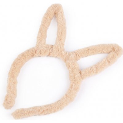 Kožešinová čelenka do vlasů Varianta: 1 béžová světlá, Balení: 1 ks – Zboží Dáma