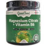 GreenFood Nutrition Magnesium Citrate + Vitamin B6 - Malina 150 g – Hledejceny.cz