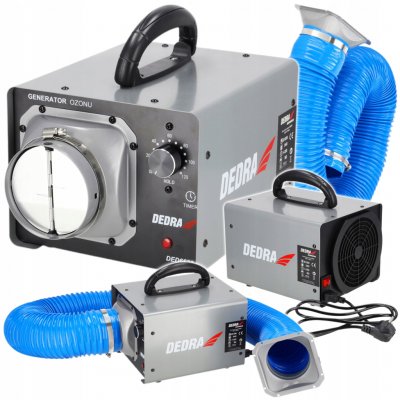 DEDRA Generátor ozonu Ozonátor s hadicí 150cm 20g/h Časovač 120min DED6632 – Hledejceny.cz