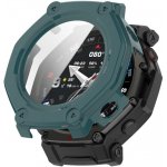VSECHNONAMOBIL 124635 PC FULL COVER Plastový kryt se sklem pro Amazfit T-Rex 3 Pro 48mm zelený – Zboží Živě