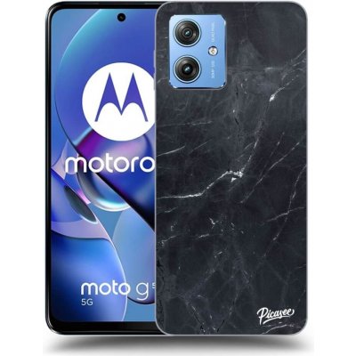 Picasee silikonové Motorola Moto G54 5G - Black marble čiré
