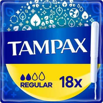 Tampax Regular Tampony S Papírovým Aplikátorem 18 ks od 73 Kč - Heureka.cz