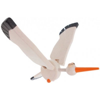 Hrako dřevěný létací čáp 40cm K68125 – Zboží Mobilmania