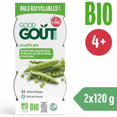 Good Gout BIO Hráškové pyré 2 x 120 g – Zboží Mobilmania