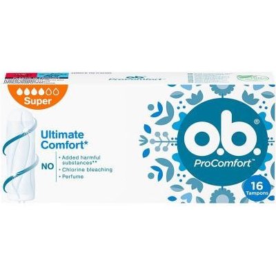 o.b. ProComfort Super tampony se snadným zaváděním a vyjímáním tampon 16 ks – Zboží Mobilmania