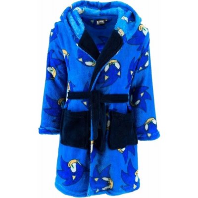 SunCity Chlapecký župan s kapucí Ježek Sonic Modrá – Zboží Dáma