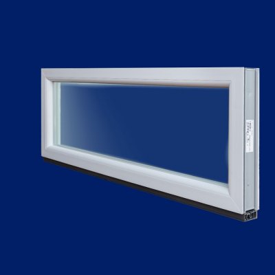 DOMO-OKNA Fixní okno bílé 110x40 cm (1100x400 mm)