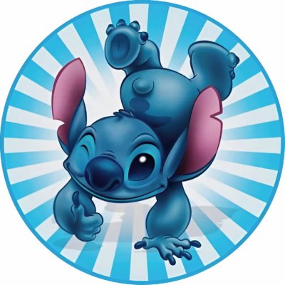 Obrázek na dort LILO A STITCH Jedlý papír ● materiál: JEDLÝ PAPÍR Ⓜ️, ● velikost: průměr 14 cm ☝ – Hledejceny.cz