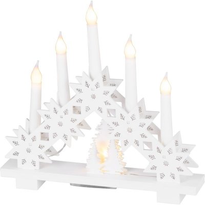 MagicHome Vánoční svícen 6 LED teplá bílá, na baterie, hvězdy – Zbozi.Blesk.cz