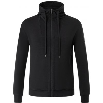 merino mikina Everyday Hoodie jet black