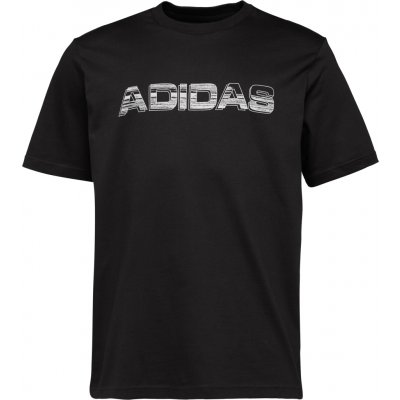 adidas pánské volnočasové tričko Distressed T černá bílá – Zboží Mobilmania