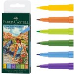 Popisovač Faber-Castell Pitt Artist Pen Brush 6 ks hrot B letní odstíny – Zboží Živě