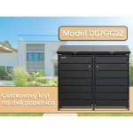 Scorpion elektro s.r.o.D07GG2Z, na 2 popelnice antracit – Zboží Mobilmania