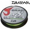 Rybářské lanko Daiwa šňůra J-Braid 8 Chartreuse 300m 0,06mm 4kg