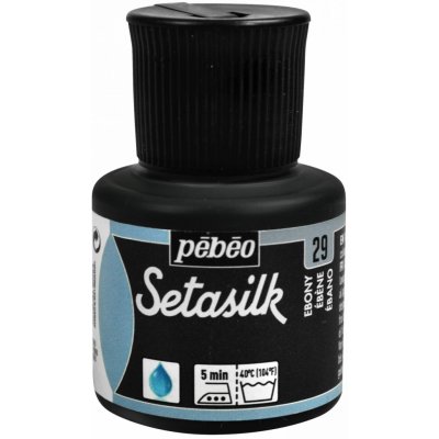 Barva na hedvábí PÉBÉO Setasilk černá ebenová 45 ml – Sleviste.cz