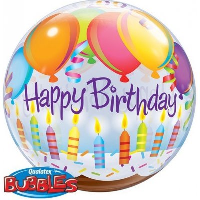 Smart balloons Balónová bublina Happy Birthday s balónky – Zbozi.Blesk.cz